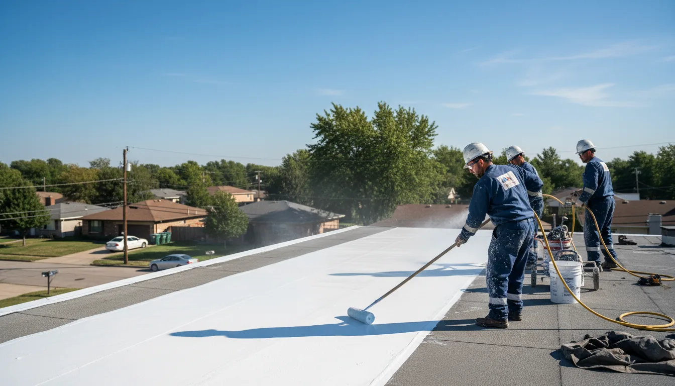 Commercial roof coating in Mission Hills, CA near me